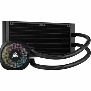 Corsair NAUTILUS 240 RS ARGB Liquid CPU Cooler - 2 x Fan(s) - 72.80 CFM Maximum Airflow - 2100 rpm - Liquid Cooler Cooler 