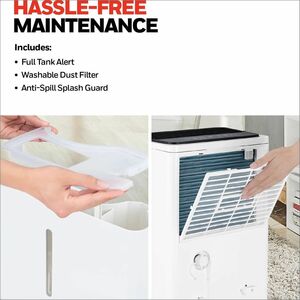 Honeywell TPFIT50PWK Dehumidifier - 1.75 gal Tank - 4000 Sq. ft. - White