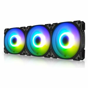 In Win Neptune AN120 Cooling Fan - PC, Case - 120 mm Maximum Fan Diameter - 3 x Fan(s) - 102.11m³/h Maximum Airflow - 2200