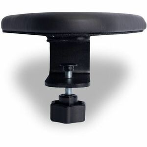 R-Go Armrest - Black - Clamp Mount - Foam, Medium-density Fibreboard (MDF)