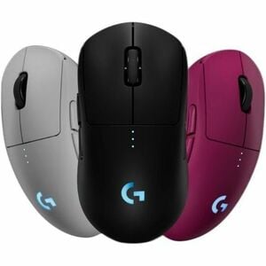 Logitech G PRO 2 LIGHTSPEED 游戏鼠标 - USB 2.0 - 8 按钮 - 粉 - 有线/无线 - 可充电 - 44000 dpi - 滚轮 - 对称