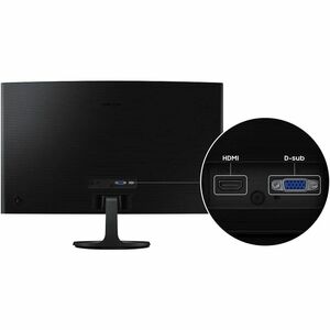 Monitor LED Samsung Essential S3 S27D360GAL 27" (68.6cm) Class Full HD Pantalla curva - 16:9 - Negro - 27" (68.6cm) Viewab