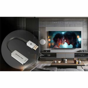 IOGEAR 8K Active DisplayPort to HDMI Adapter - 1 x HDMI Type A Digital Audio/Video - Male - 1 x DisplayPort 1.4 Digital Au