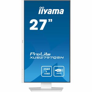 iiyama ProLite XUB2797QSN-W2 27 Zoll Class WQHD LED-Monitor - 16:9 Format - Matt-weiß - 68,6 cm (27 Zoll) Viewable - IPS-T