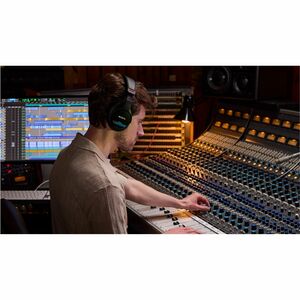 Sony MDR-M1 Wired Over-the-ear, Over-the-head Binaural Stereo Headphone - Black - Circumaural - 50 Ohm - 5 Hz to 80 kHz - 