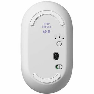 Logitech POP Icon Combo Keyboard & Mouse - Wireless Bluetooth Keyboard - Spanish - Off White, Lilac - Wireless Bluetooth M