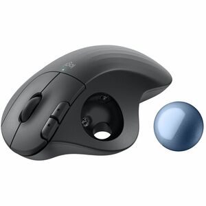 Logitech ERGO M575S Trackball - Optical - Wireless - 32.81 ft - Bluetooth/Radio Frequency - 2.40 GHz - Blue, Graphite - US