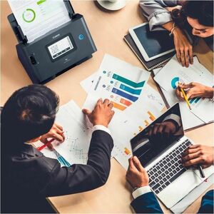 Canon imageFORMULA DR-S350NW Large Format Sheetfed Scanner - 600 dpi Optical - 24-bit Color - 8-bit Grayscale - 50 ppm (Mo