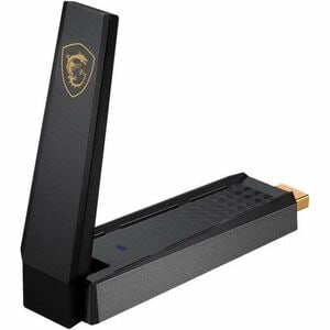 MSI IEEE 802.11ax Tri Band Wi-Fi Adapter for Desktop Computer/Notebook/Wireless Router - USB 3.2 Gen 1 - 5.27 Gbit/s - 2.4