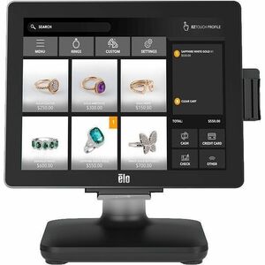 Elo EloPOS POS Terminal - Celeron G4900T - 4 GB DDR4 SDRAM 128 GB M.2/SATA - 38.1 cm (15") LED Touchscreen - Wireless LAN 