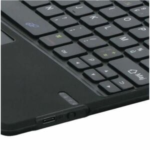 Housse/Clavier MOBILIS Universal pour 22,9 cm (9") à 27,9 cm (11") Tablette - Français Clavier - Noir - Résistant aux choc