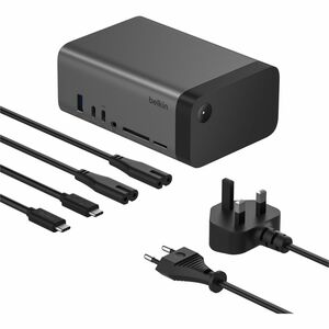 Belkin Connect USB-Typ C Docking Station für Monitor, Speicherkartenleser - Ladefunktion - Speicherkartenleser - SD, micro