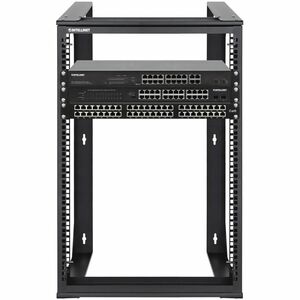 Intellinet 15U Montaje en pared Caja Abierta Marco de bastidor para Material informático, Equipo de Red, Servidor, Conmuta