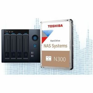 Toshiba N300 HDWG51EUZSVA 14 TB Hard Drive - 3.5" Internal - SATA (SATA/600) - Conventional Magnetic Recording (CMR) Metho