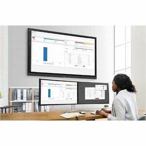 LG CreateBoard 65TR3DK-B 165,1 cm (65") 4K UHD LCD Collaboration Display - ARM Cortex A55 - 4 GB - Touchscreen - 16:9 Rapp