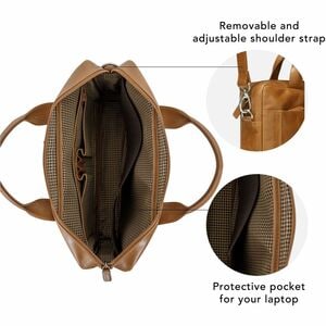 dbramante1928 ApS Amalienborg Carrying Case for 38.1 cm (15") Notebook - Tan - 270 mm Height x 370 mm Width x 80 mm Depth 