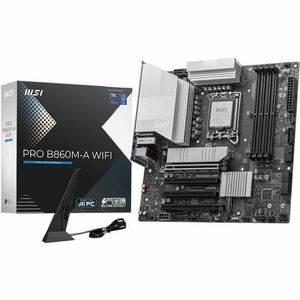 MSI B860M-A WIFI Gaming Desktop Motherboard - Intel B860 Chipset - Socket LGA-1851 - Micro ATX - Core Ultra Processor Supp