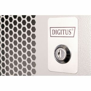 Digitus SOHO PRO 12U Wandmontierbar Geschlossener Schrank Rackschrank für Networking - 483 mm Rail Depth - Hellgrau - Stah