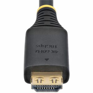 StarTech.com 4.57 m HDMI A/V Cable - 1 - Cable for TV, Workstation - First End: 1 x HDMI 2.0 Digital Audio/Video - Male - 
