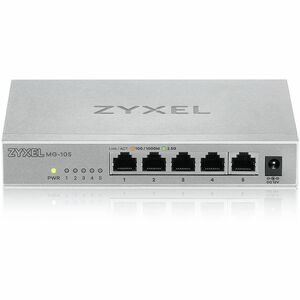 ZYXEL XMG-100 XMG-105 5 Ports Ethernet Switch - 10 Gigabit Ethernet - 2.5GBase-T, 10GBase-X - 2 Layer Supported - Modular 