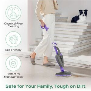 Turonic ST3 10-in-1 Steam Mop - 1500W Floor Steamer with Detachable Handle - 110°C Steam, 25-Min Runtime, Handheld Cleaner
