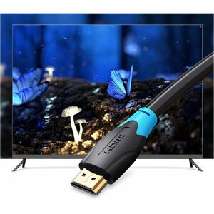 Vention 1 m HDMI A/V Cable - Cable for Audio/Video Device, Notebook, Projector, TV - First End: 1 x HDMI 2.0 Digital Audio