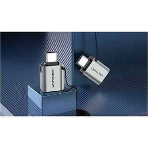 Vention CDQH0 Data Transfer Adapter - 1 x USB 3.1 (Gen 1) Type C - Male - 1 x USB 3.0 Type A - Female - Nickel Connector -