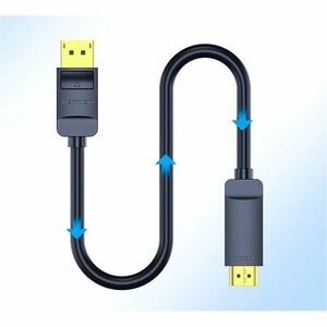 Vention HAGB 2 m DisplayPort/HDMI A/V Cable - Cable for Audio/Video Device, TV, Projector - First End: 1 x DisplayPort 1.4