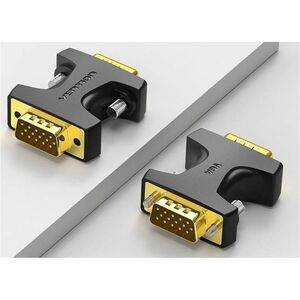 Vention DDEB0 Video Adapter - 1 x 15-pin HD-15 VGA - Male - 1 x 15-pin HD-15 VGA - Male - 1920 x 1080 Supported - Black