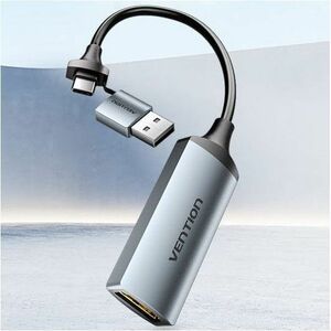 Vention ACW Video Capturing Device - Portable - Grey - Functions: Video Capturing - 1080p - 1920 x 1080 - Full HD - HDMI -