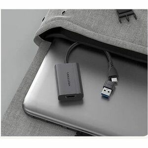 Vention ACY A/V Adapter - 1 x USB Type C - Male, 1 x USB Type C - Female, 1 x USB Type A - Male - 1 x HDMI Digital Audio/V