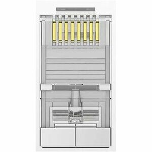 Vention IDA Network Connector - 10 - 1 x RJ-45 Network - Male - Shielding - Silver, Transparent