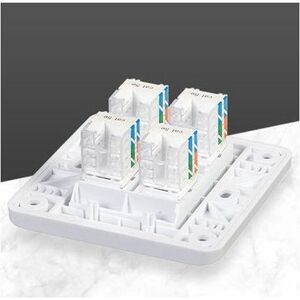 Vention IPBW0 Network Connector - 1 x RJ-45 Keystone - Female - White