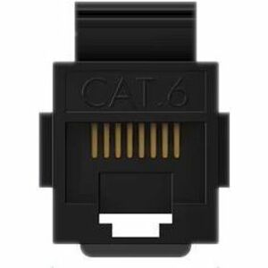 Vention IPGB0 Network Adapter - 1 Piece - 1 x RJ-45 Network - Female - 1 x RJ-45 Network - Female - Gold Contact - Black