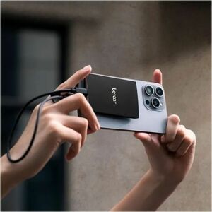 Lexar SL500 2 TB Portable Solid State Drive - External - Black - Camera, Tablet, Computer, iPhone Device Supported - USB 3