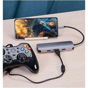 Vention USB Type C Docking Station for Smartphone, Flash Drive, Printer - Charging Capability - Memory Card Reader - SD - 