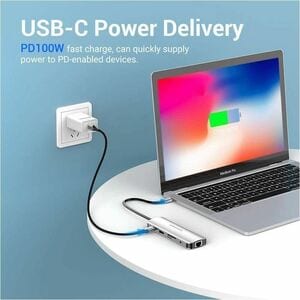 Vention TOMHB Docking Station for Hard Drive, U Disk, Tablet, Keyboard, Gaming Console, Cellular Phone, Smartphone, Notebo