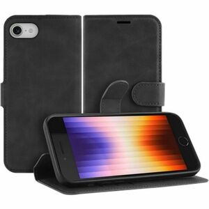 Just in Case Carrying Case (Wallet) Apple iPhone SE 3 Smartphone - Black - Scratch Resistant, Bump Resistant, Drop Resistant