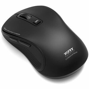 Port Connect Essential Mouse - Bluetooth/Radio Frequency - USB Type C, USB Type A - Optical - 5 Button(s) - Wireless - 2.4