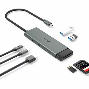 TP-Link UH7020C USB-Typ C Docking Station für Desktop-PC, Tablet-PC, Smartphone, Notebook - Ladefunktion - Speicherkartenl