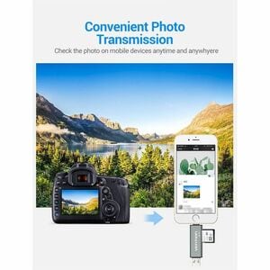 Vention CCJH0 2 Slot(s) Flash Drive/Flash Card Reader - USB 2.0, Micro USB, USB Type C - 1 / Pack - 256 GB Flash Drive - 6
