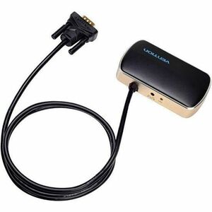 Vention DBABF Signal Splitter for Projector - Acrylonitrile Butadiene Styrene (ABS), Aluminium Alloy - Black - 1920 x 1080