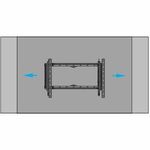 B-Tech Elements Wall Mount for Flat Panel Display, Display Screen - Black - Height Adjustable - 190.5 cm (75") Screen Supp