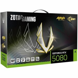 Zotac NVIDIA GeForce RTX 5080 Graphic Card - 16 GB GDDR7 - 7680 x 4320 - 2.67 GHz Core - 256 bit Bus Width - PCI Express 5