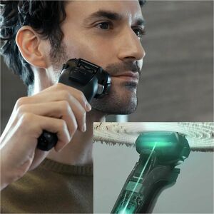 Panasonic ES-LV6U Shaver - Black - 5 x Stainless Steel Blades - 0.83 Hour Maximum Battery Run Time - 1 Hour Maximum Batter