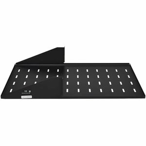 Tripp Lite series SmartRack SRSHELF2PCENTER 2U Rack-mountable Rack Shelf for Data Center, Server, LAN Switch - Black Powde