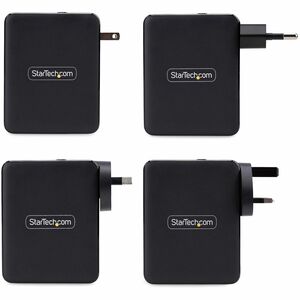 StarTech.com Caricatore USB-C da parete 140W, 3x USB-C/1x USB-A, alimentatore PD 3.1 GaN per MacBook/Dell XPS/Inspiron - 1