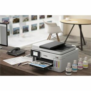 Canon GX6120 Wired & Wireless MegaTank Inkjet Multifunction Printer - Color - Copier/Printer/Scanner - 1200 x 600 dpi Prin