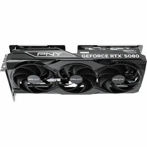 PNY NVIDIA GeForce RTX 5080 Grafikkarte - 16 GB GDDR7 - Gesamthöhe - 7680 x 4320 - 2,30 GHz Core - 2,73 GHz Boost-Taktfreq