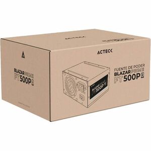 Fuente de Poder Acteck ATX Blazar Prime FT500P / 500W / 1x20+4 pin + 1xAtx 4 + 2xSata / 2xMolex 4 pin + 1x / Essential Negro